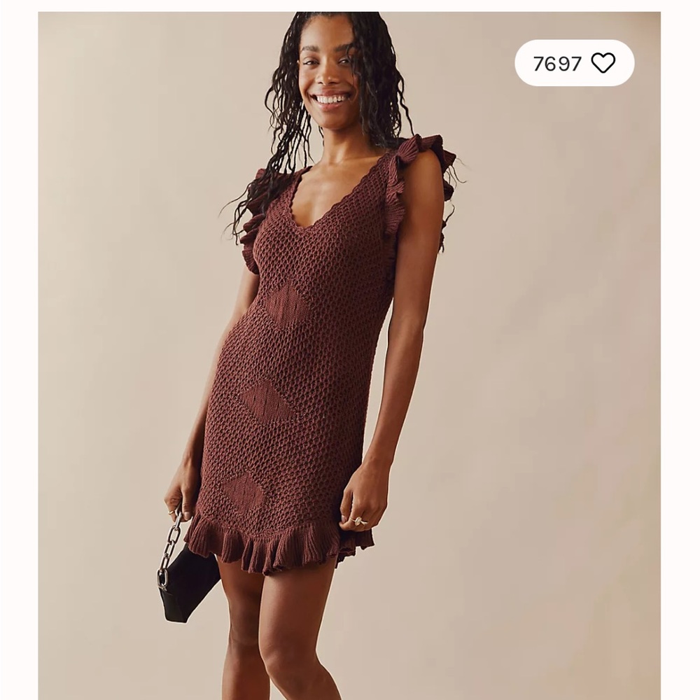 NWT Free People Mykonos Fauxchet Sweater Mini